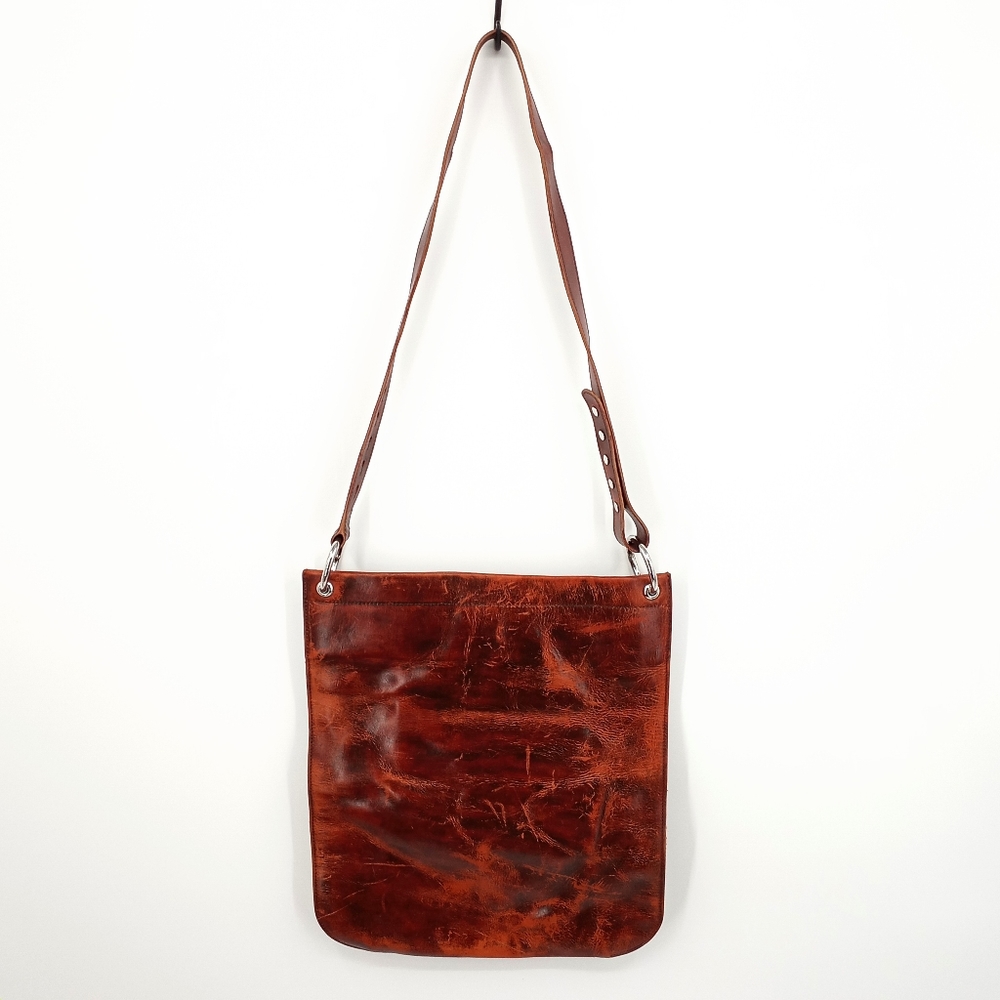 Michael Kors Large Brown Leather Crossbody Bag